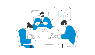 イラスト:ミーティング